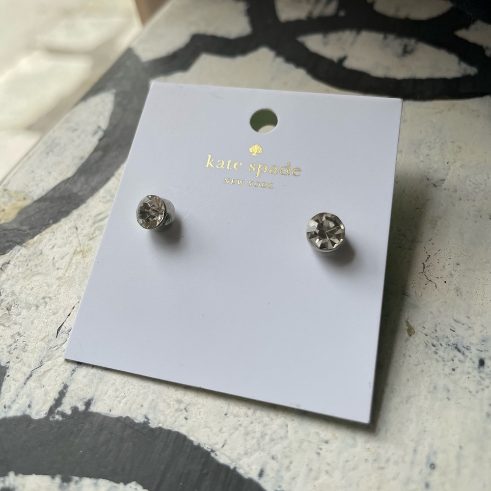 Kate Spade ♠️ cubic zirconia stud earrings FREE WITH PURCHASE
